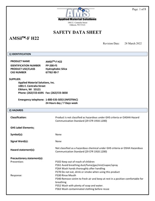 AMSil™-F H22