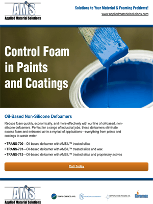 Control Foam in Paints and Coatings